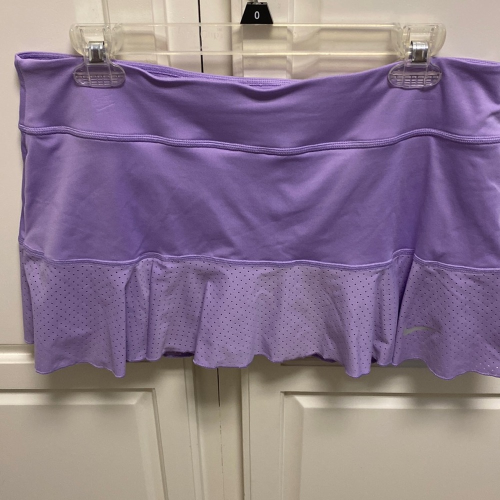 Nike, tennis skirt size large in lavender purple.